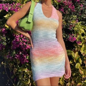 Princess Polly Rainbow Knit Dress